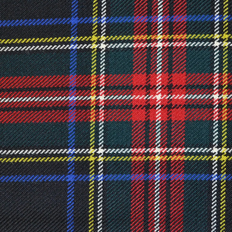 Stewart Modern Black All Wool Heavy Weight Tartan