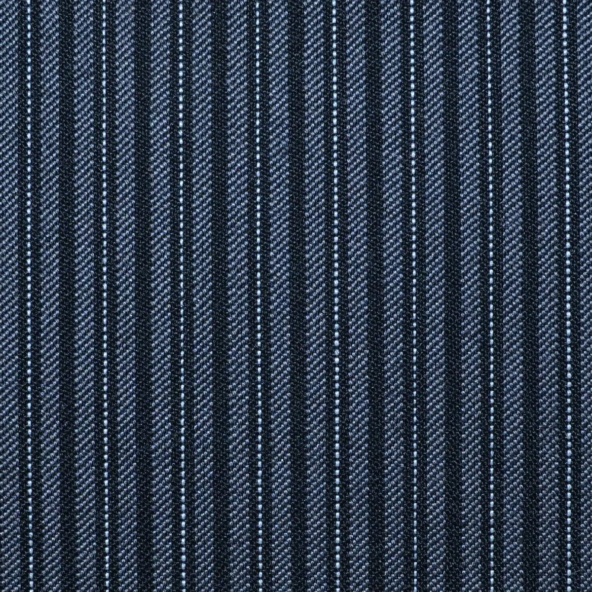 Grey, Black and Silver Morning Stripe Super 100's Wool Blend Suiting