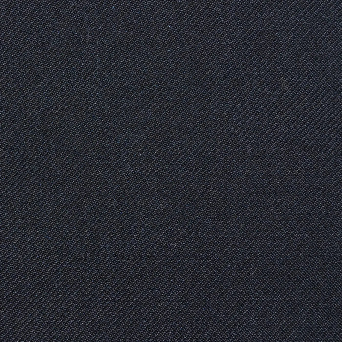 Black Twill Super 100's Wool Blend Suiting