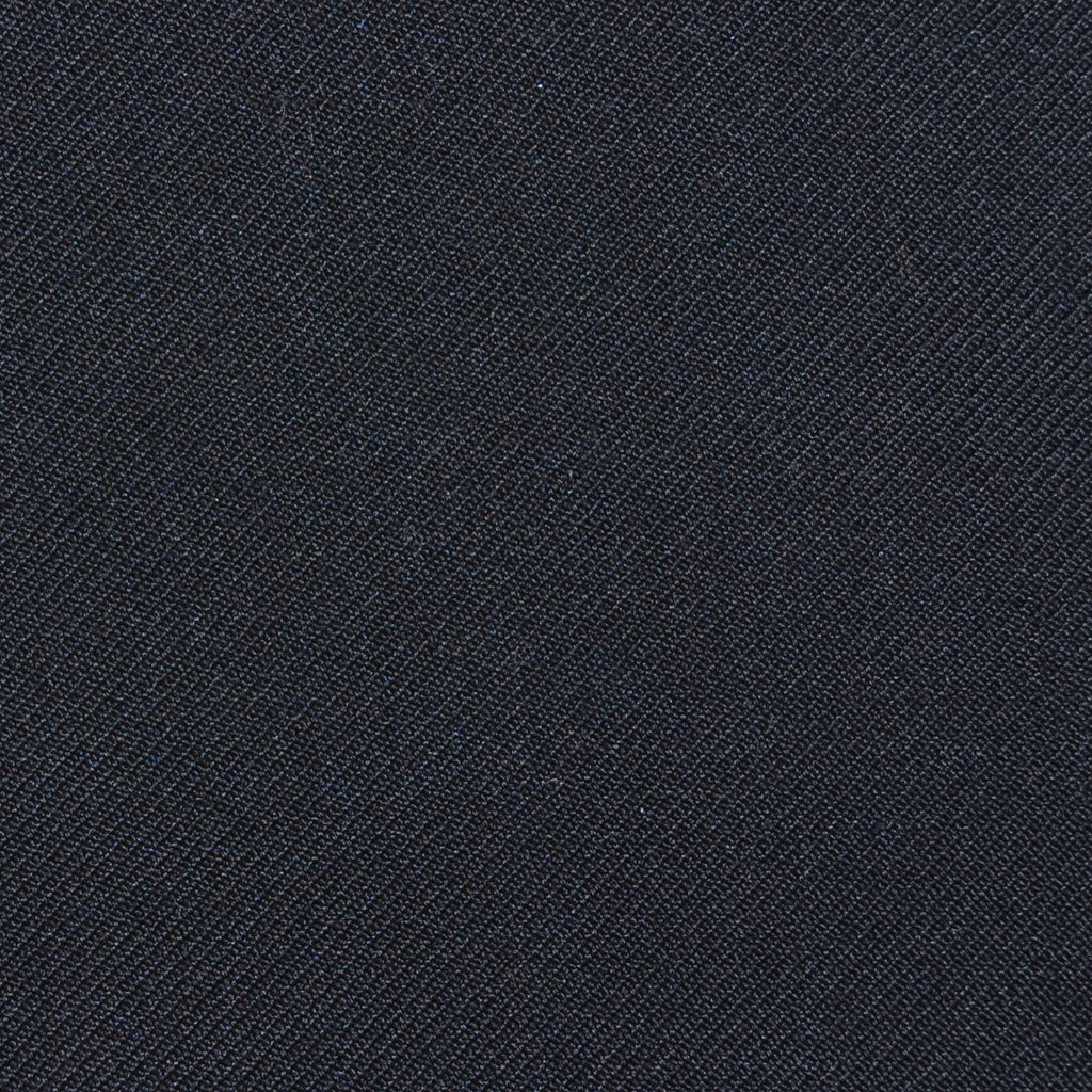 Black Twill Super 100's Wool Blend Suiting