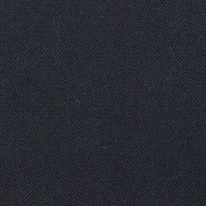Black Twill Super 100's Wool Blend Suiting