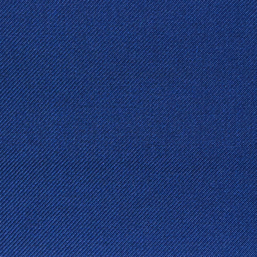 French Navy Blue Twill Super 100's Wool Blend Suiting