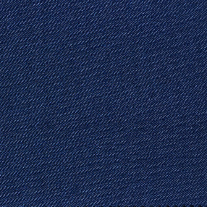 Light Navy Blue Twill Super 100's Wool Blend Suiting