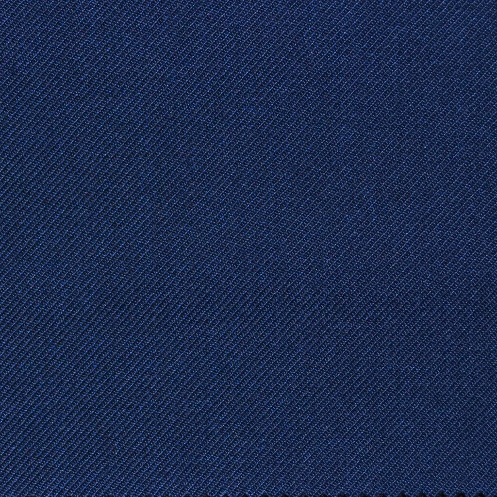 Light Navy Blue Twill Super 100's Wool Blend Suiting