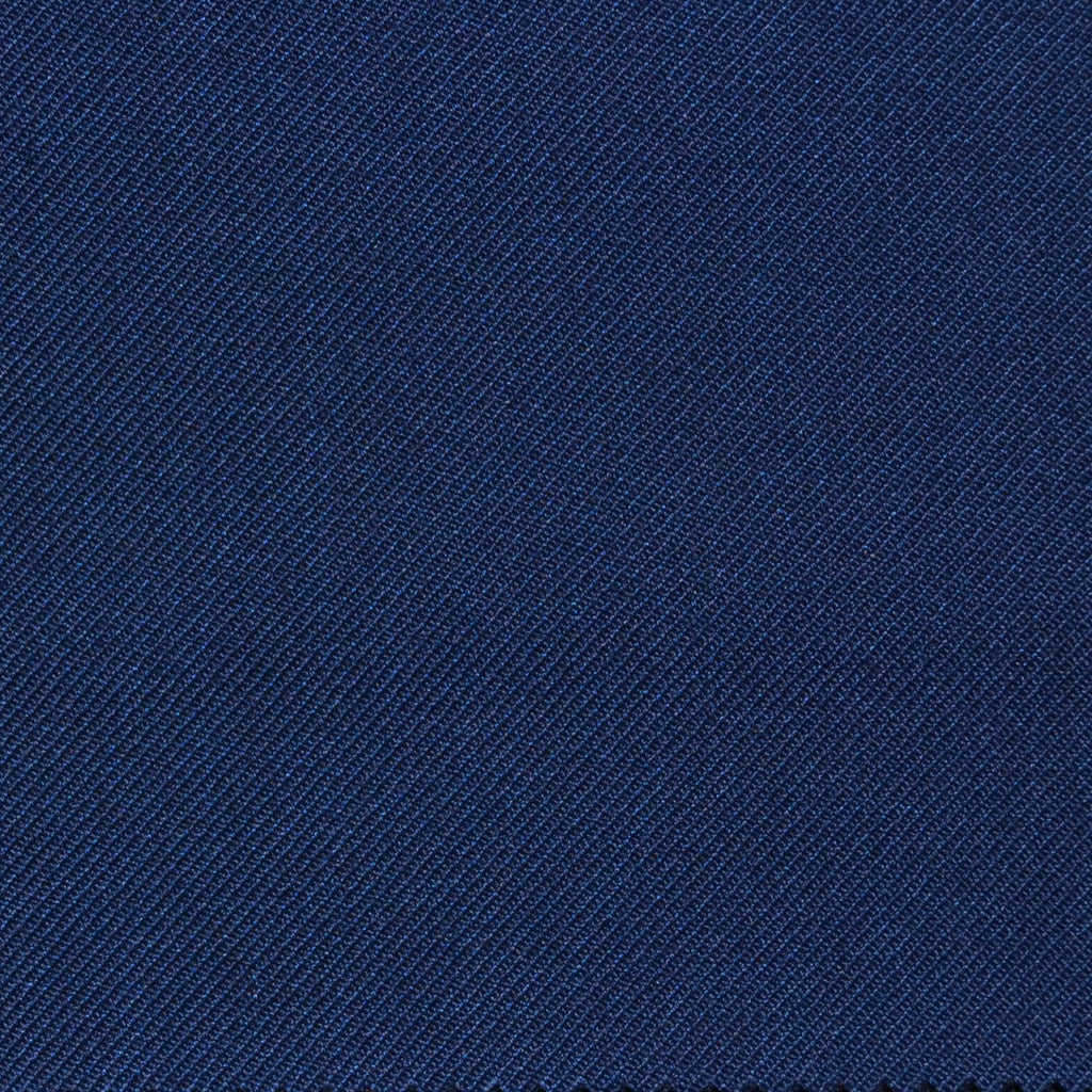 Light Navy Blue Twill Super 100's Wool Blend Suiting