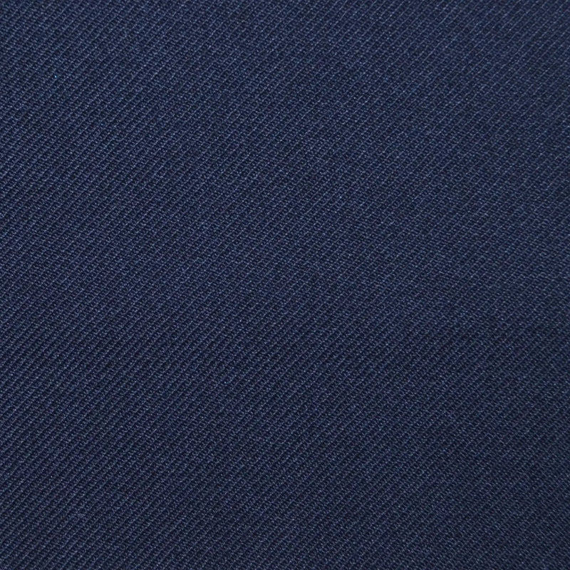 Dark Navy Blue Twill Super 100's Wool Blend Suiting