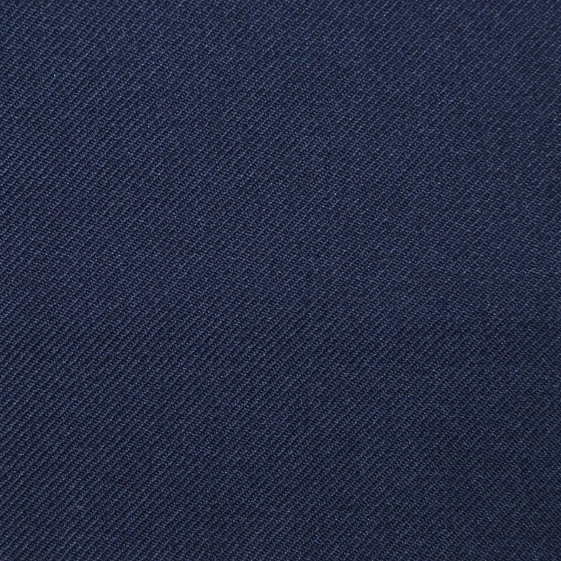 Dark Navy Blue Twill Super 100's Wool Blend Suiting