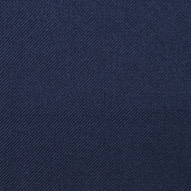Dark Navy Blue Twill Super 100's Wool Blend Suiting