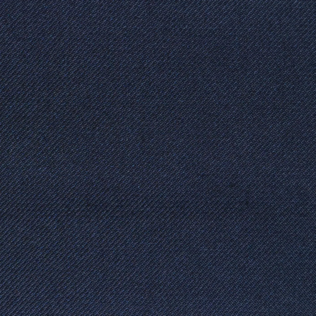 Midnight Blue Twill Super 100's Wool Blend Suiting