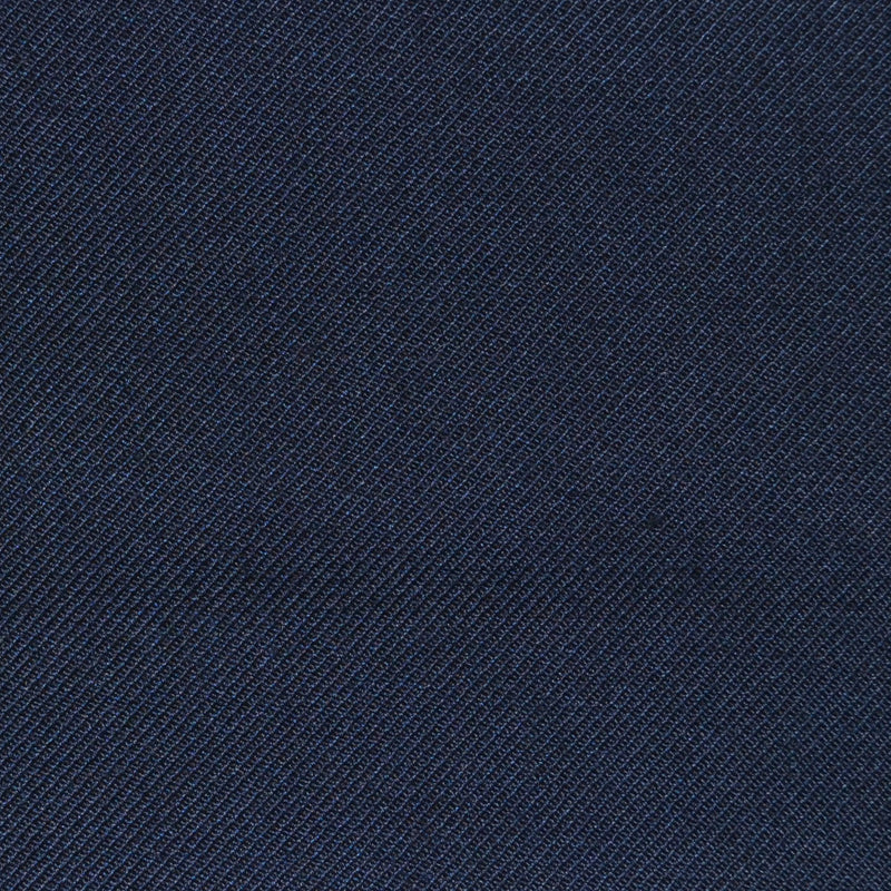 Midnight Blue Twill Super 100's Wool Blend Suiting