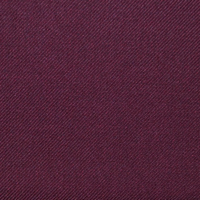 Maroon Twill Super 100's Wool Blend Suiting