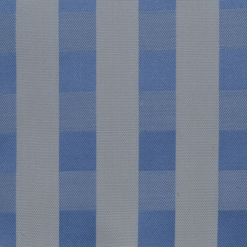 White & Light Blue Check Cotton Shirting