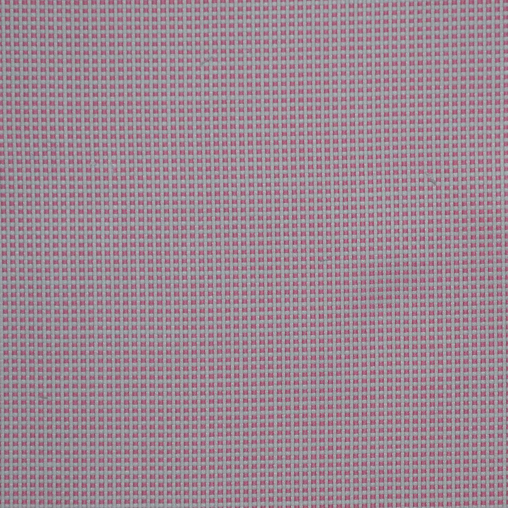 Pink & White Small Box Check Cotton Shirting