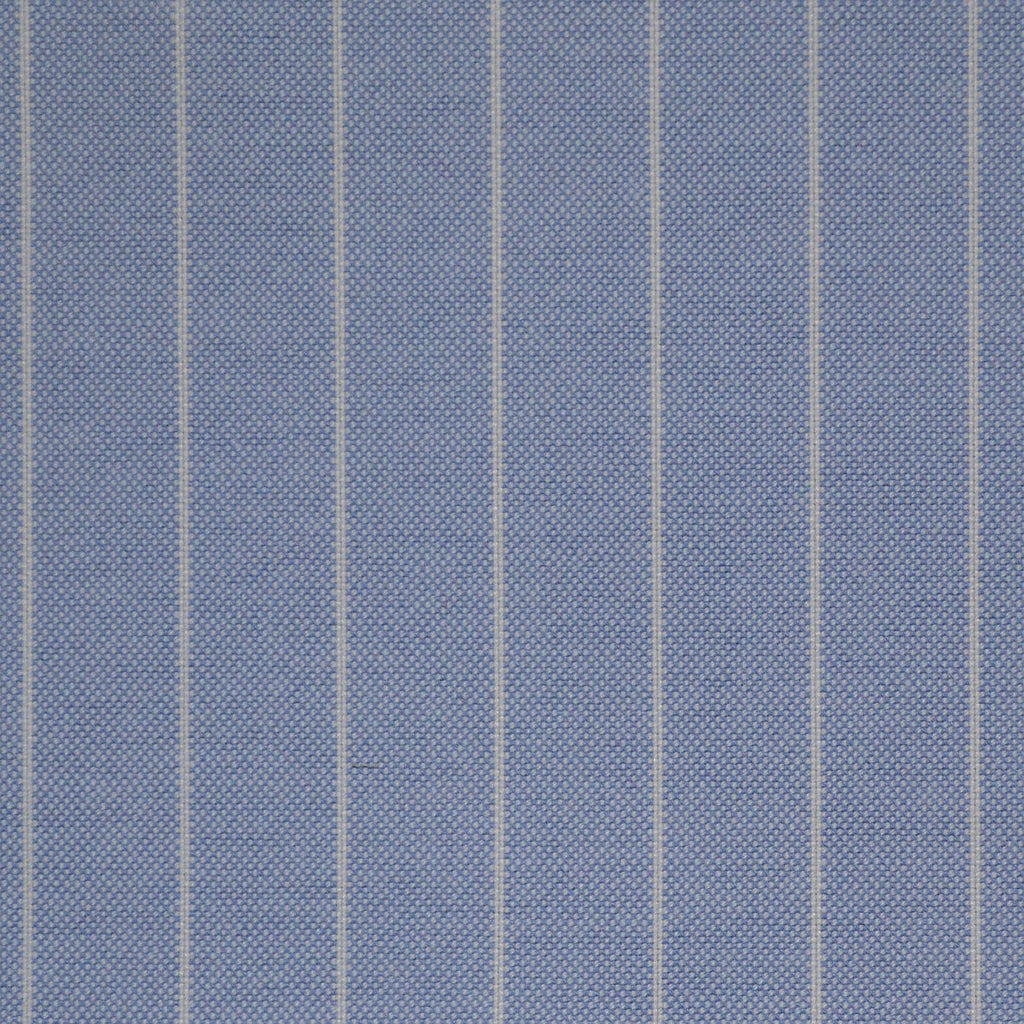 Light Blue Stripe Oxford Cotton Shirting