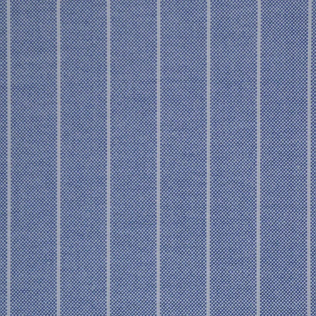 Blue Stripe Oxford Cotton Shirting