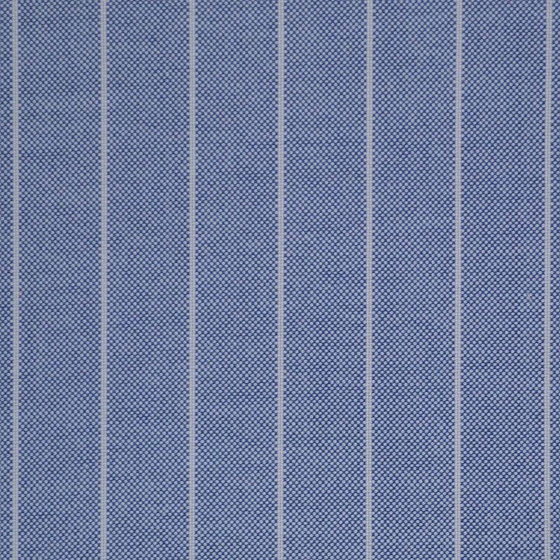 Blue Stripe Oxford Cotton Shirting