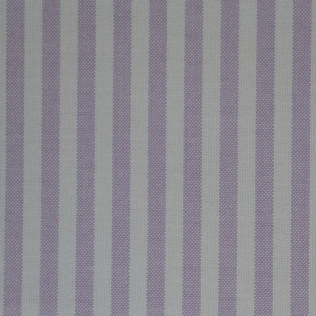 Lilac & White Stripe Oxford Cotton Shirting