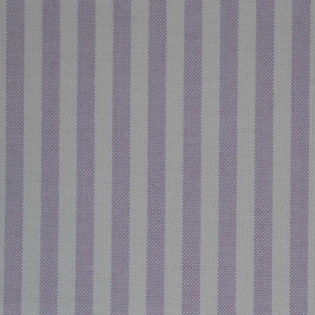 Lilac & White Stripe Oxford Cotton Shirting