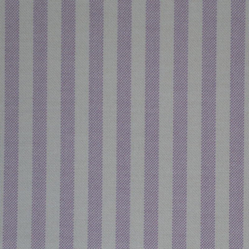 Lilac & White Stripe Oxford Cotton Shirting