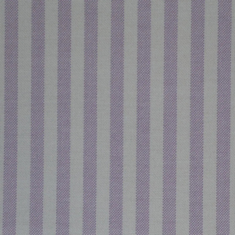 Lilac & White Stripe Oxford Cotton Shirting