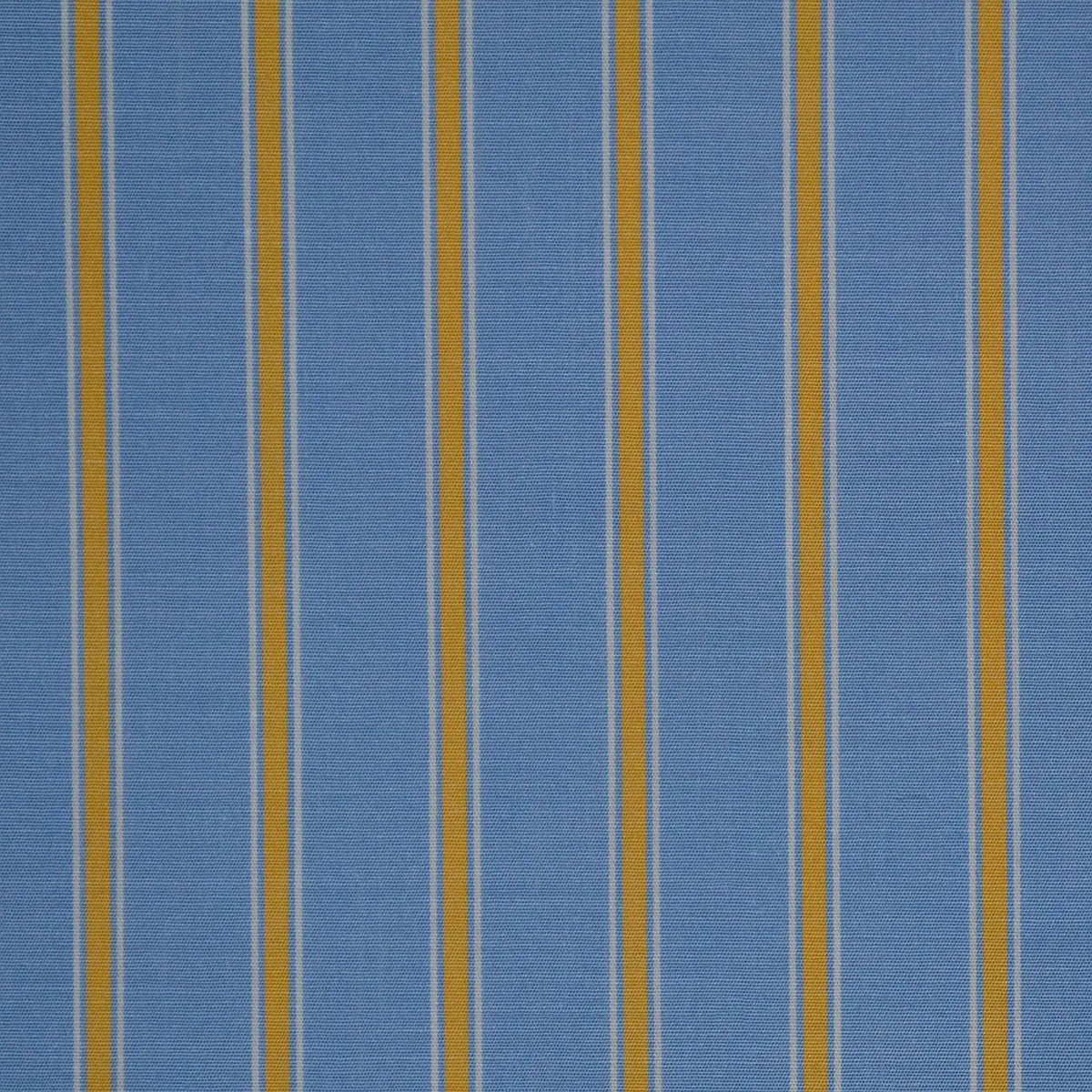 Blue with Yellow Stripe Cotton Shirting