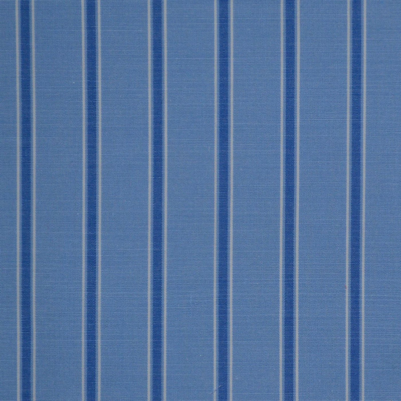 Blue with Dark Blue Stripe Cotton Shirting