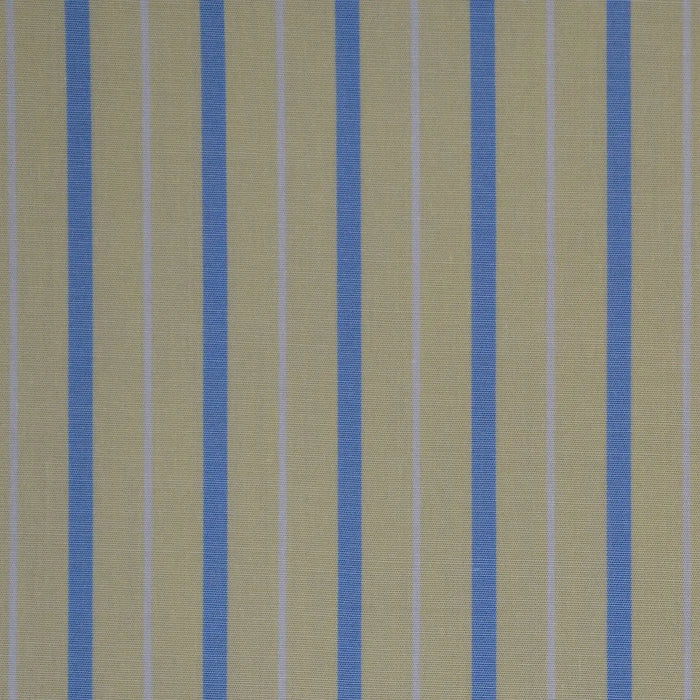 Yellow with Blue & White Stripe Cotton Shirting