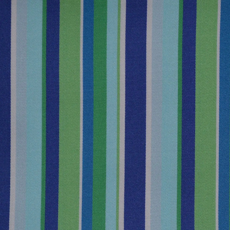 Blue, Green & Light Blue Multi Stripe Cotton Shirting