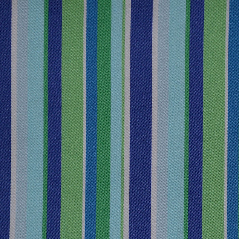 Blue, Green & Light Blue Multi Stripe Cotton Shirting