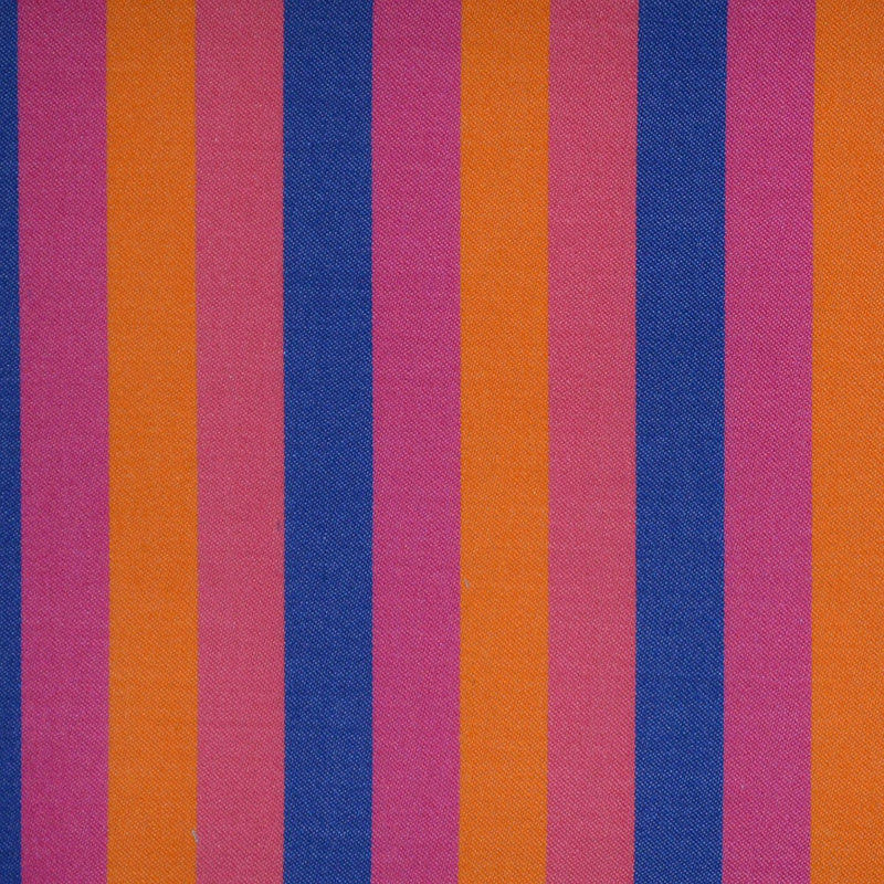Pink, Orange & Blue Multi Stripe Cotton Shirting
