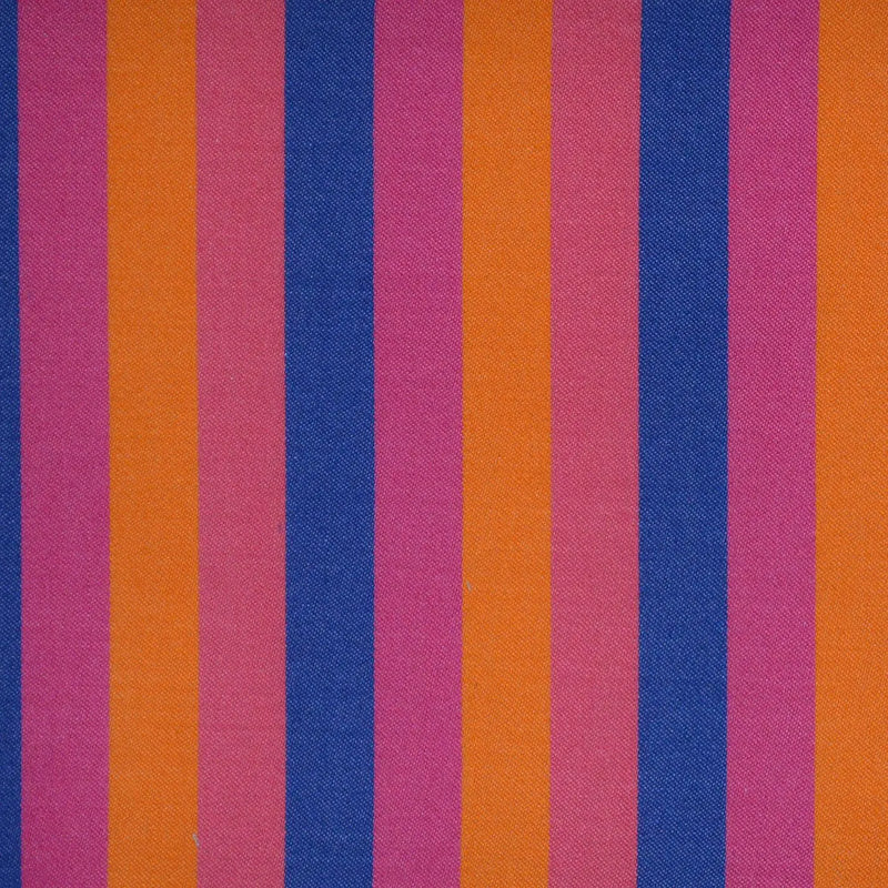 Pink, Orange & Blue Multi Stripe Cotton Shirting