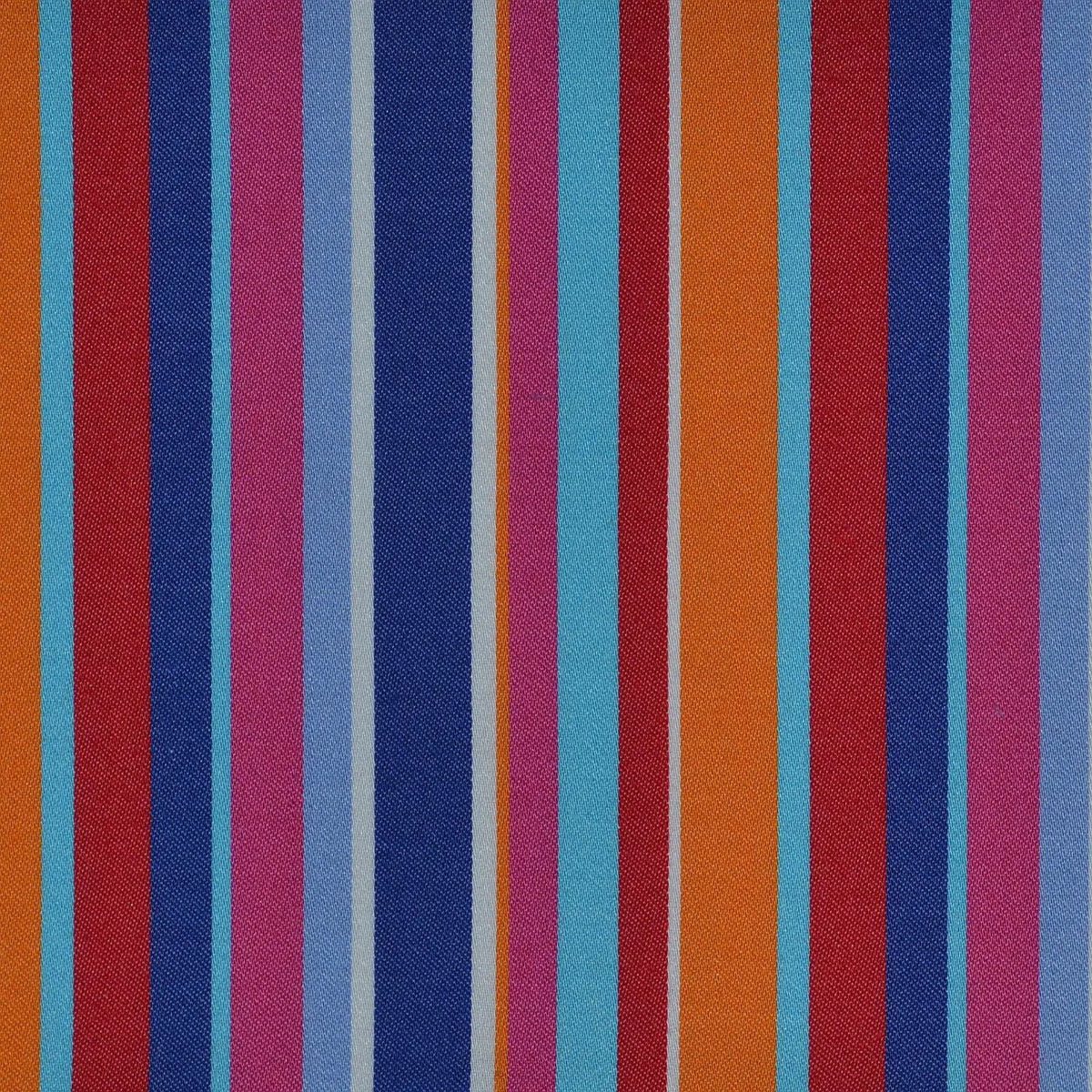 Blue, Orange, Pink & Red Multi Stripe Cotton Shirting