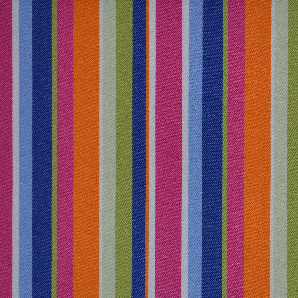 Blue, Orange, Pink & Green Multi Stripe Cotton Shirting