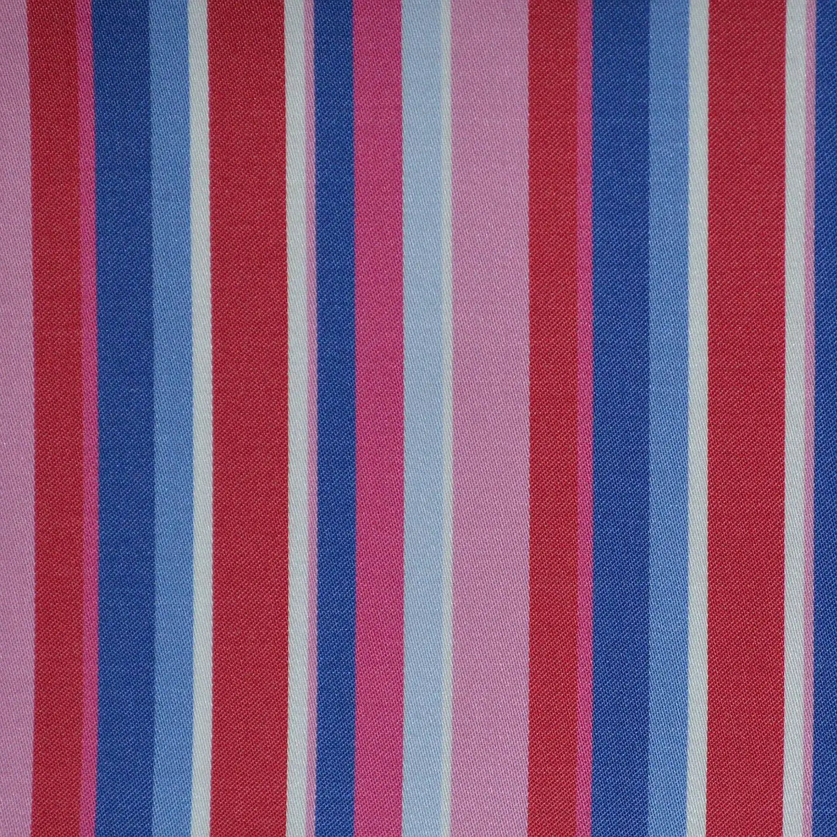 Pink, Red & Blue Multi Stripe Cotton Shirting