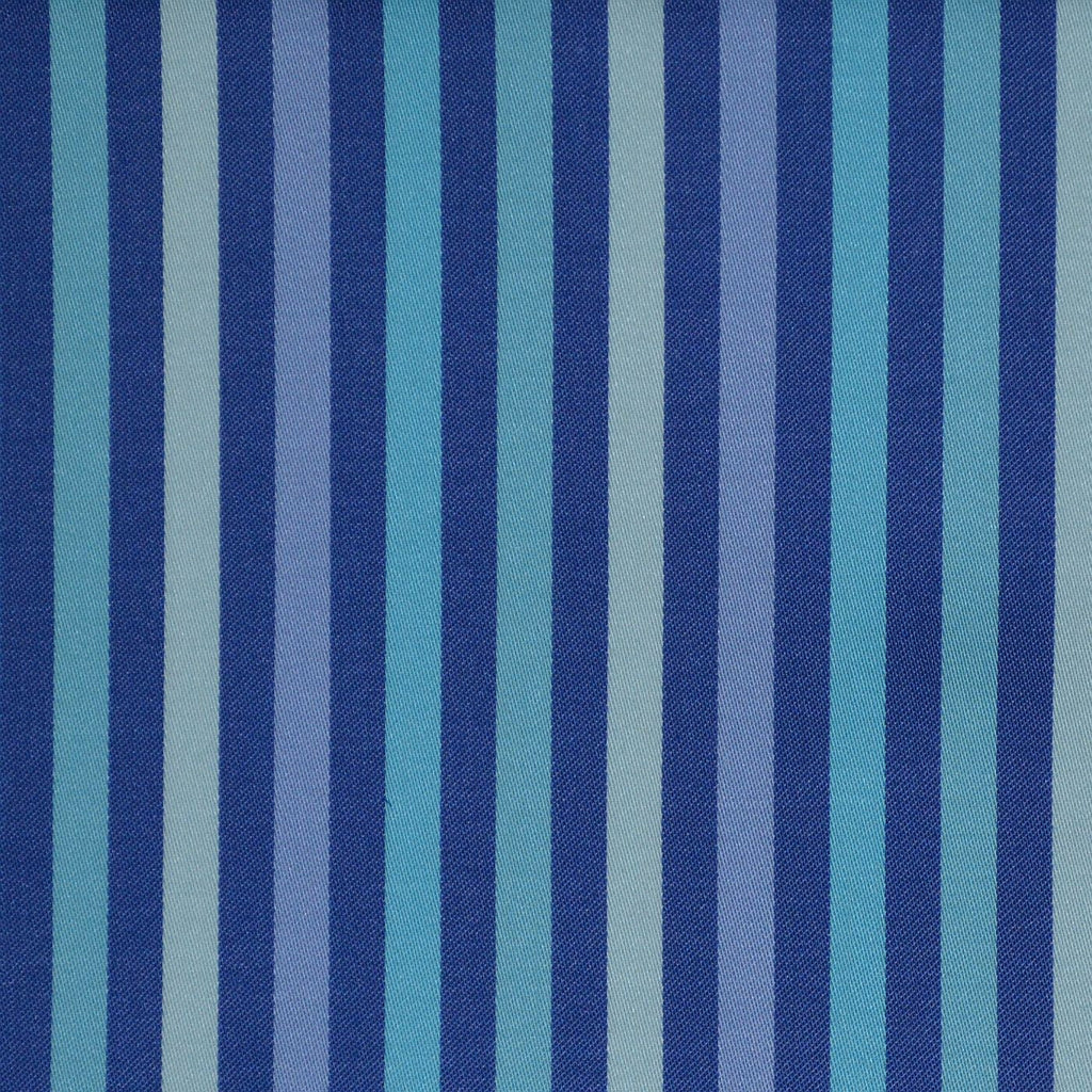Blue Multi Stripe Cotton Shirting