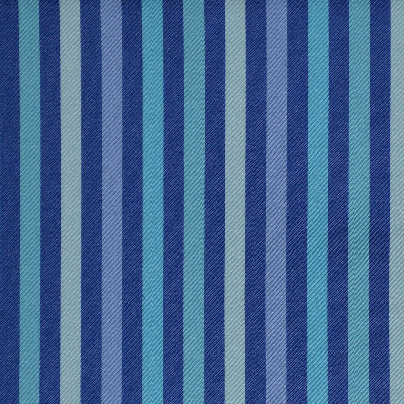 Blue Multi Stripe Cotton Shirting