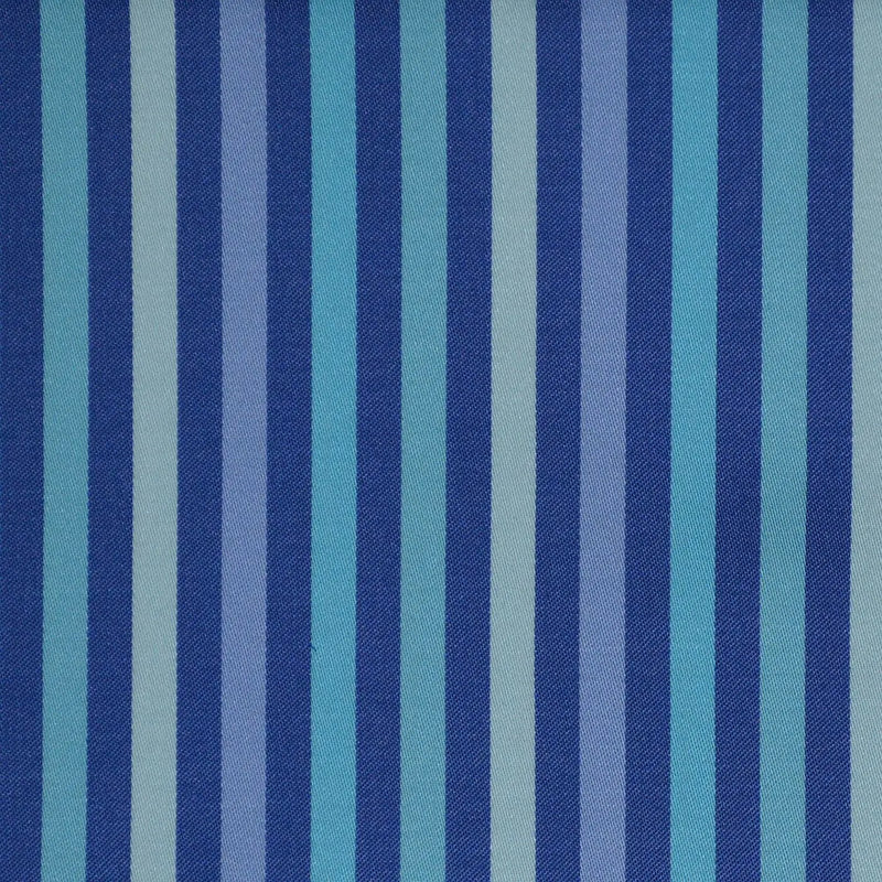 Blue Multi Stripe Cotton Shirting