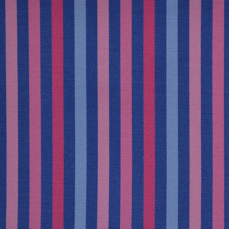 Blue & Pink Multi Stripe Cotton Shirting