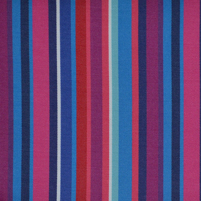 Pink, Red, Blue & White Multi Stripe Cotton Shirting