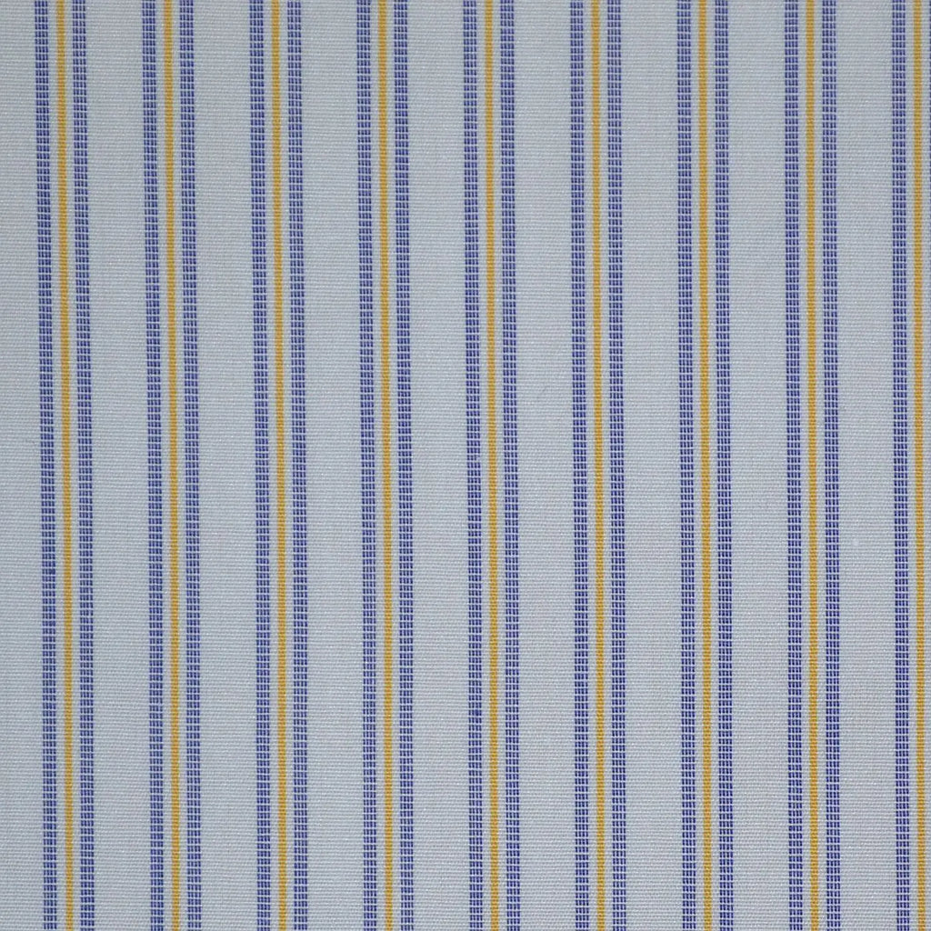 White with Blue & Yellow Check Cotton Shirting