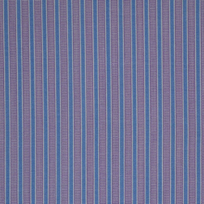 Purple with White & Blue Stripe Cotton Shirting