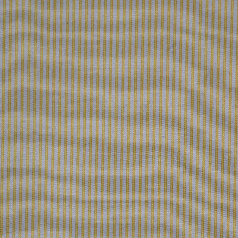 White with Yellow Stripe Cotton Shirting