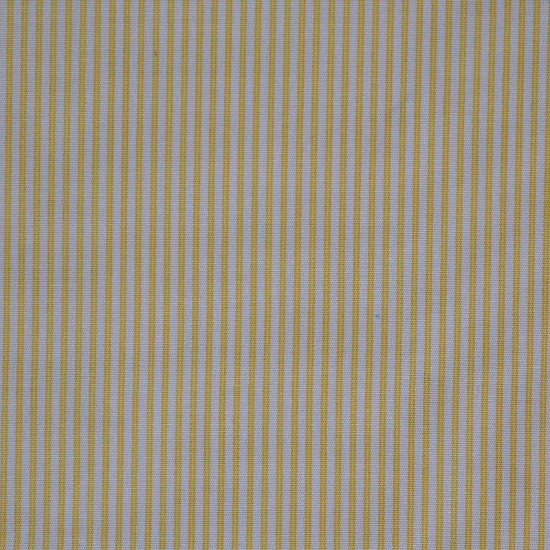 White with Yellow Stripe Cotton Shirting