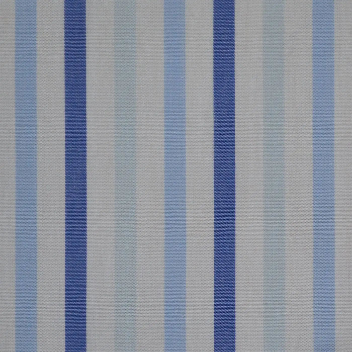 White with Blue Stripe Cotton Shirting