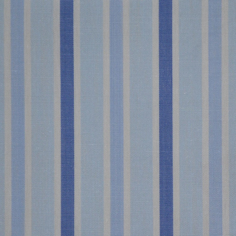 Blue with White Stripe Cotton Shirting