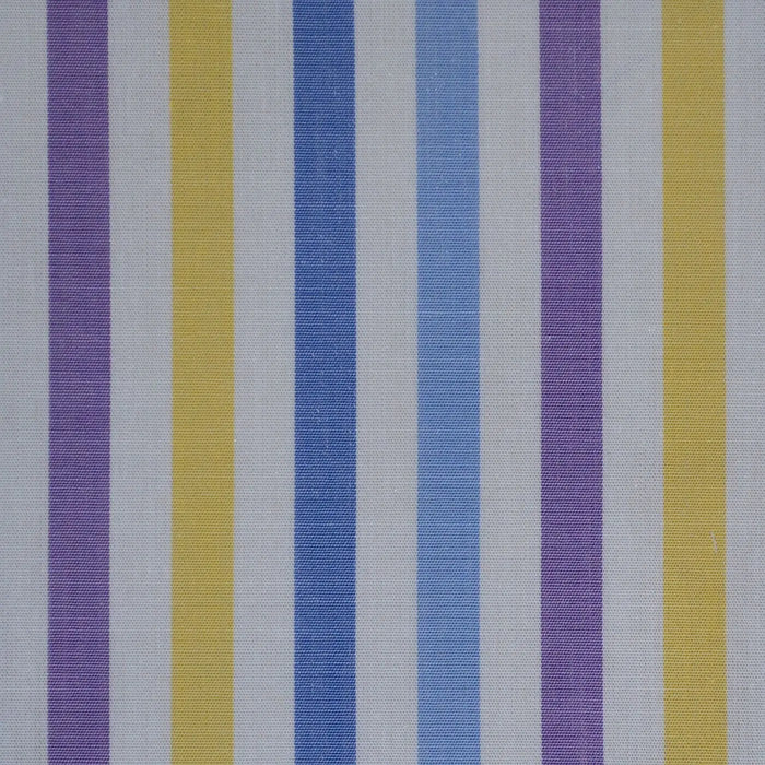 White with Yellow & Purple Stripe Cotton Shirting