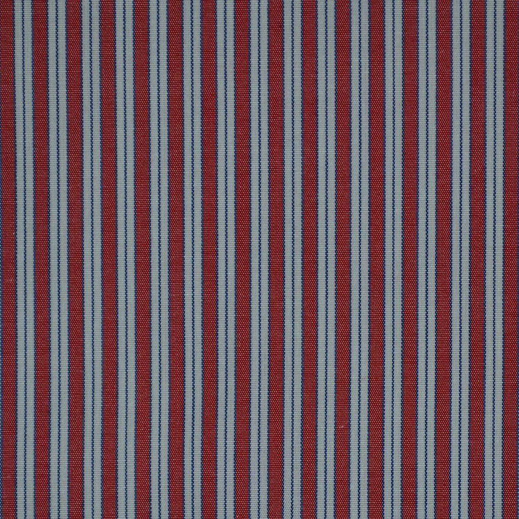 Red, White & Blue Stripe Cotton Shirting