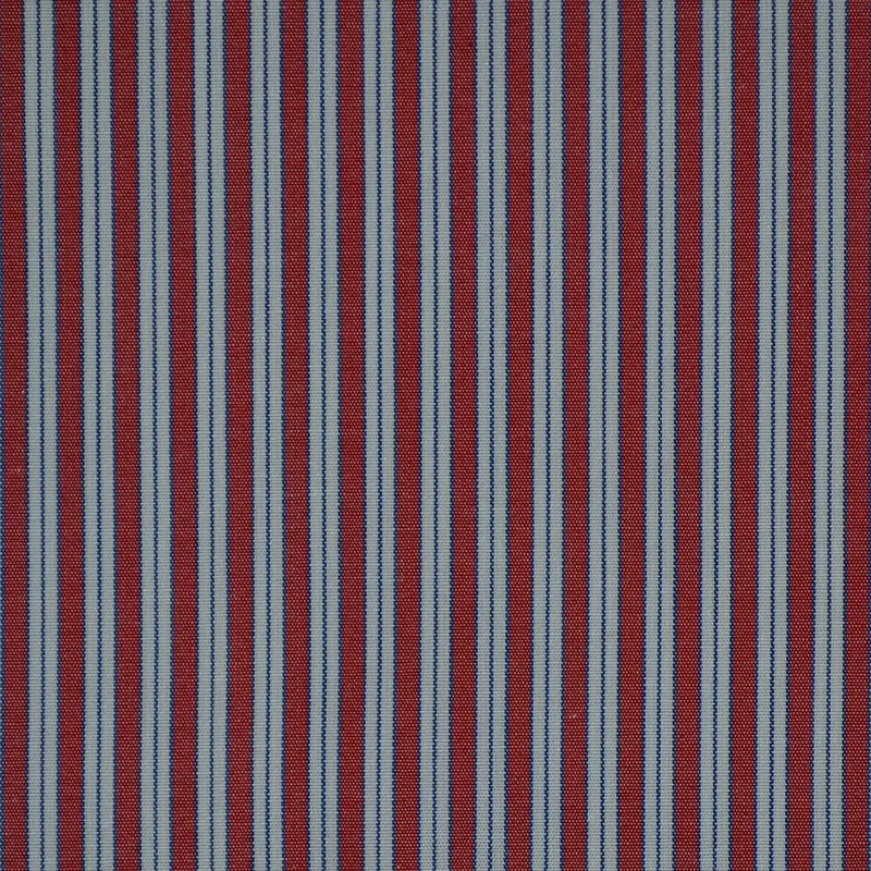 Red, White & Blue Stripe Cotton Shirting