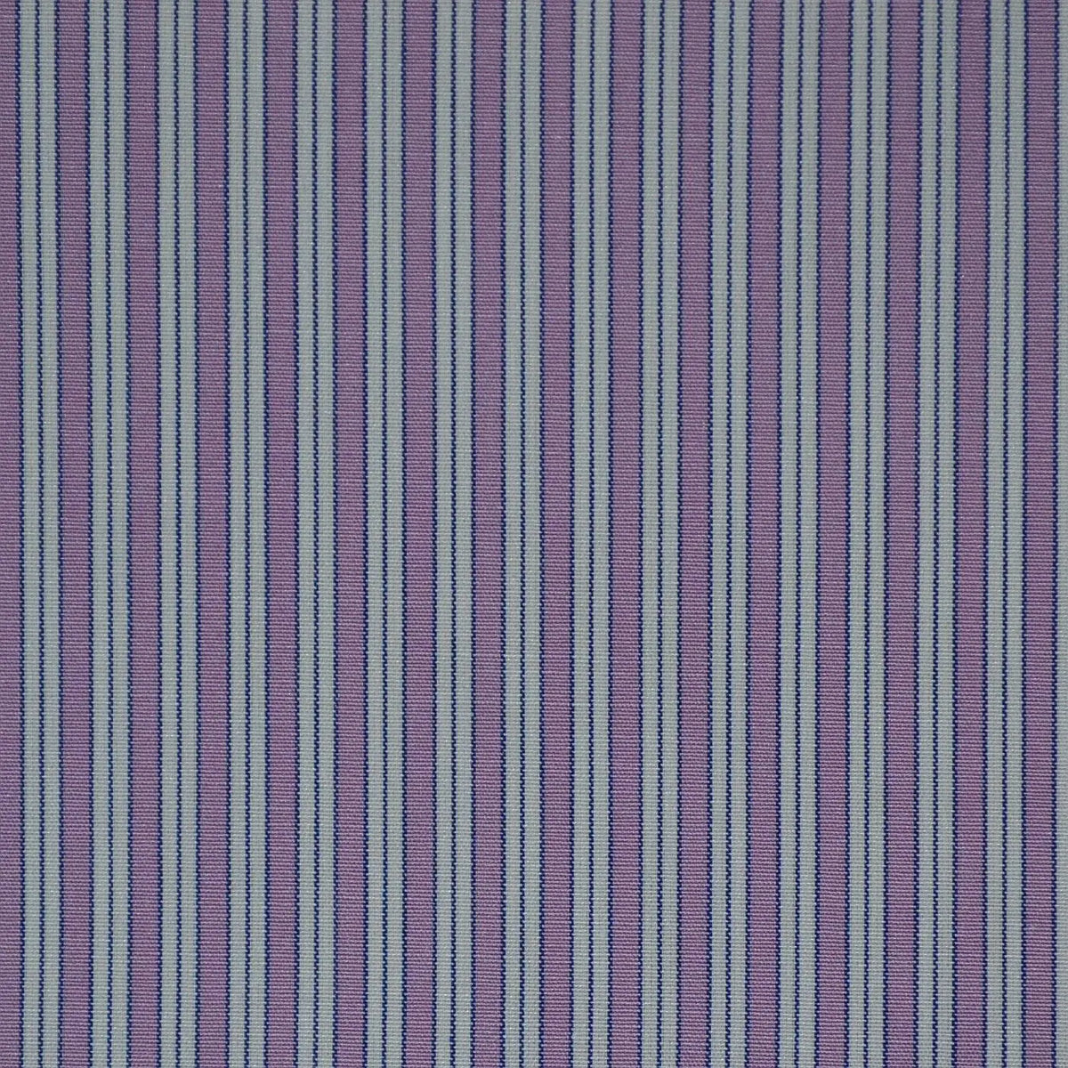 Purple, White & Blue Stripe Cotton Shirting