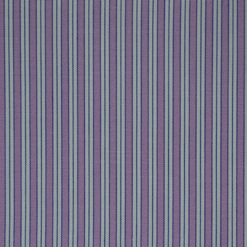 Purple, White & Blue Stripe Cotton Shirting
